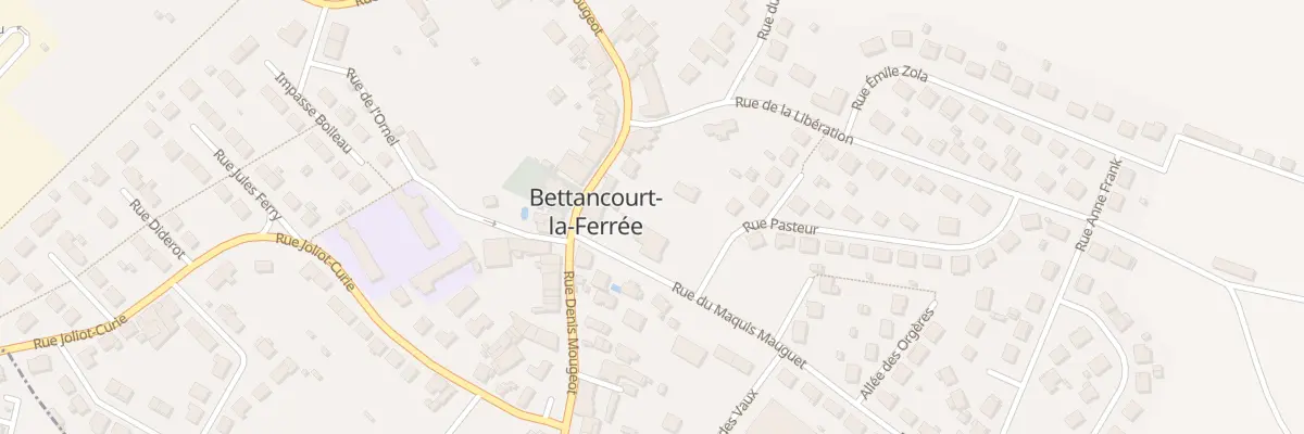 Plan du 55 Rue Denis Mougeot à Bettancourt-la-Ferrée