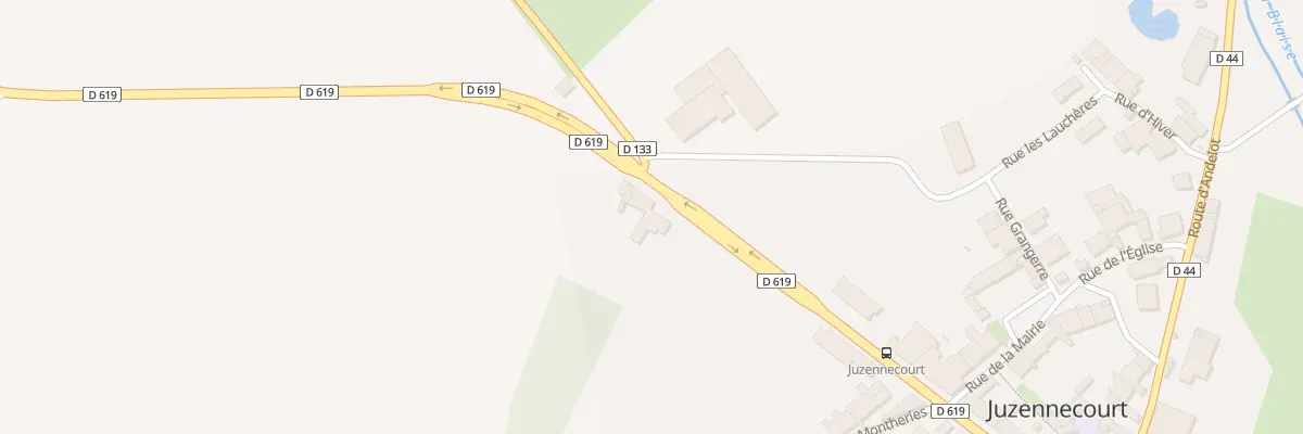 Plan du 39 Rte Nationale à Juzennecourt