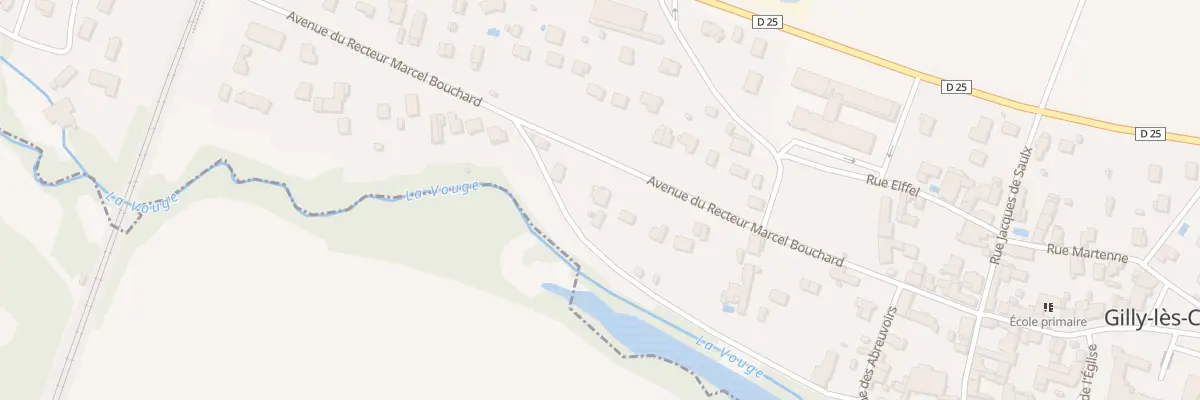 Plan du 23 Av du Recteur Marcel Bouchard à Gilly-lès-Cîteaux