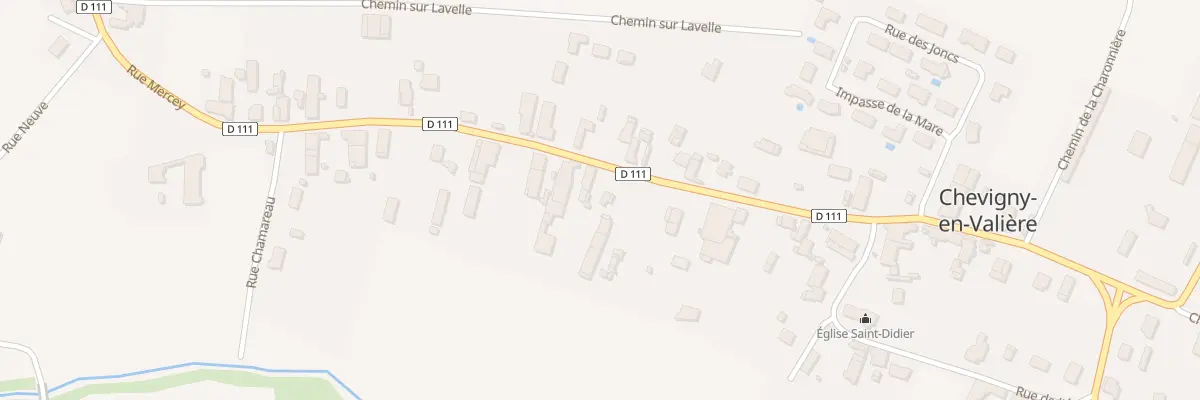 Plan du 9 Rue Mercey à Chevigny-en-Valière