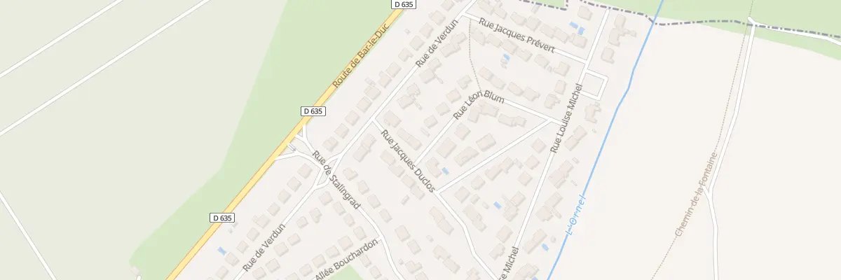 Plan du 6 Rue Jacques Duclos à Bettancourt-la-Ferrée