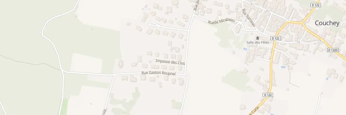 Plan du 4 Imp des Clos à Couchey