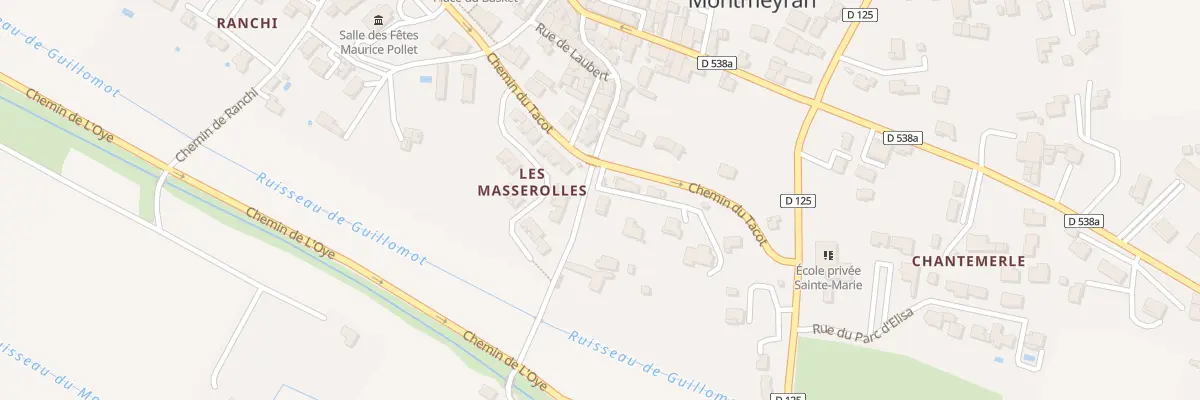 Plan du 2 All des Peupliers à Montmeyran