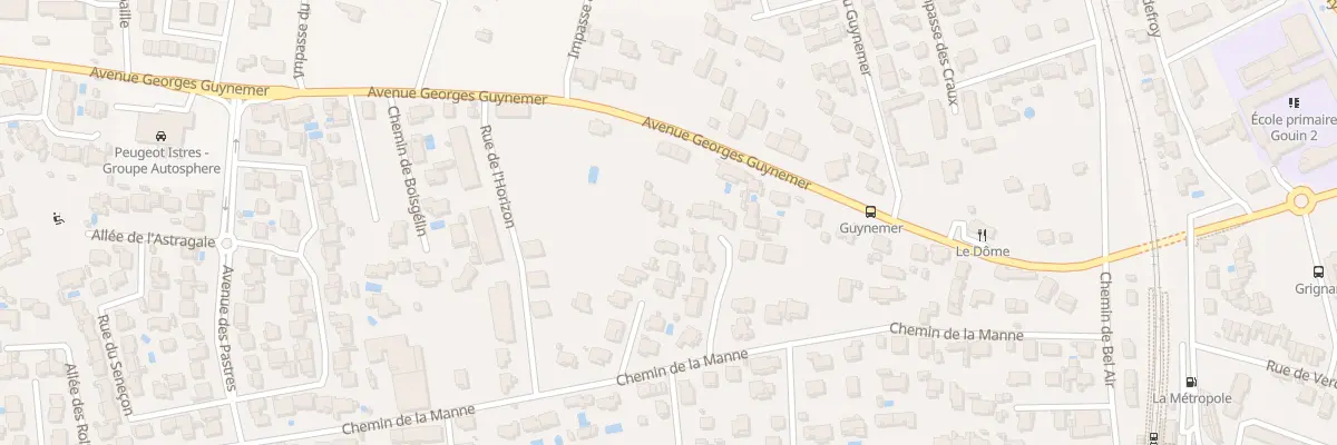 Plan du 9947 Av Georges Guynemer à Istres