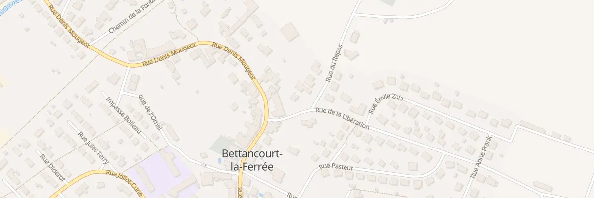 Plan du 1 Rue de la Liberation à Bettancourt-la-Ferrée