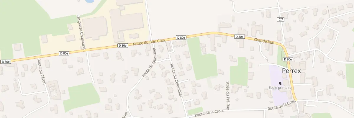 Plan du 164 Rte du Colombier à Perrex