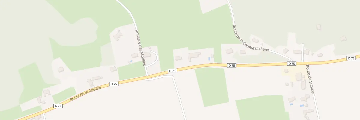 Plan du 1876 Rte de la Rosière à Septème
