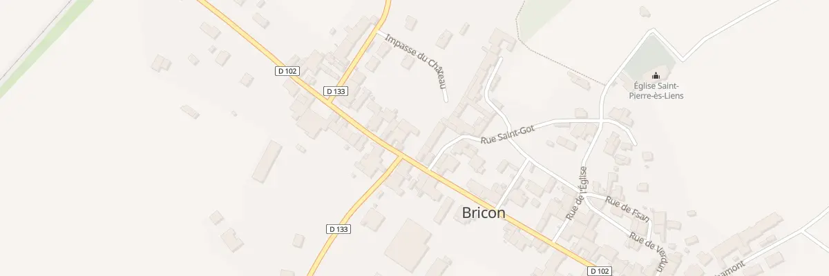 Plan du 62 Rue du Marechal Leclerc à Bricon