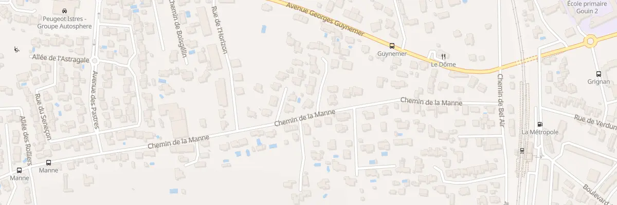 Plan du 9951 Che de la Manne à Istres
