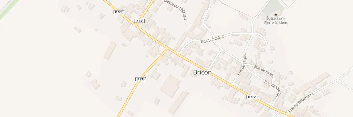 Plan du 49 Rue du Marechal Leclerc à Bricon