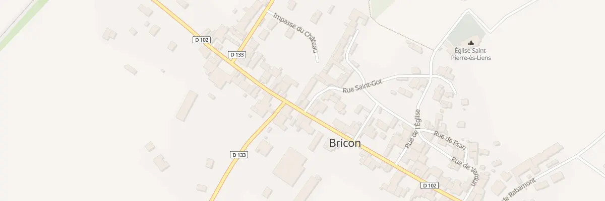 Plan du 60 Rue du Marechal Leclerc à Bricon