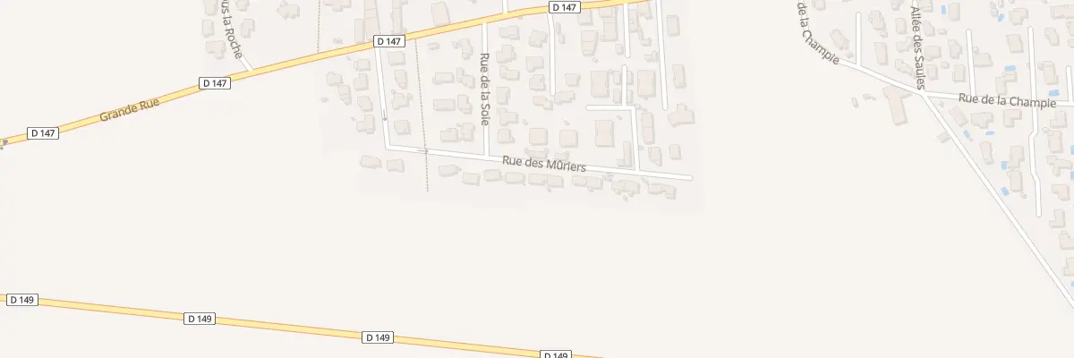 Plan du 22 Rue des Muriers à Toussieu