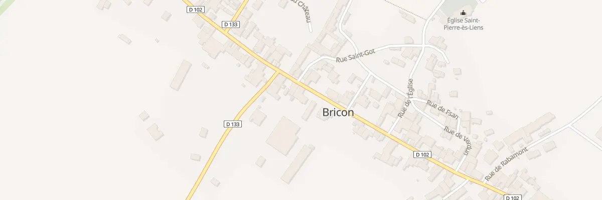 Plan du 47 Rue du Marechal Leclerc à Bricon
