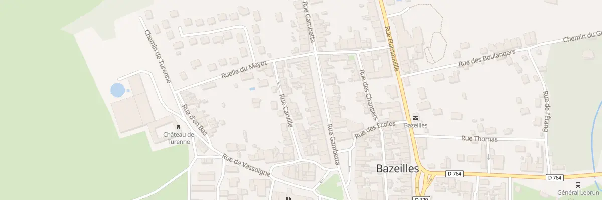 Plan du 13 Rue Gambetta à Bazeilles