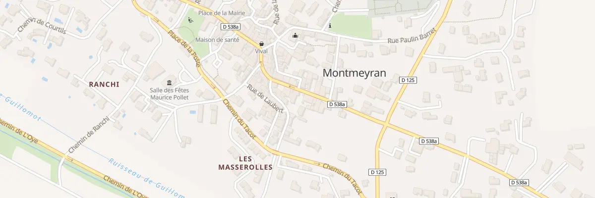 Plan du 6 Rue du Docteur Nivière à Montmeyran