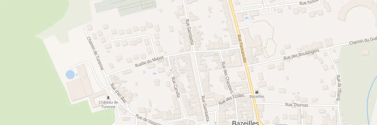 Plan du 25 Rue Gambetta à Bazeilles