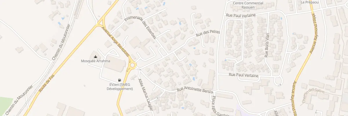 Plan du 9297 Rue des Peires à Istres