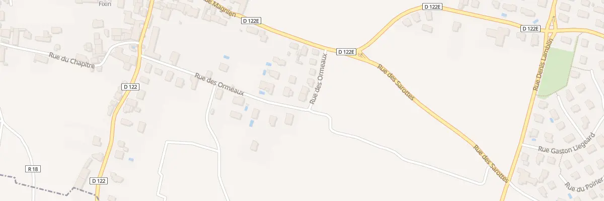 Plan du 17 Rue des Ormeaux à Fixin
