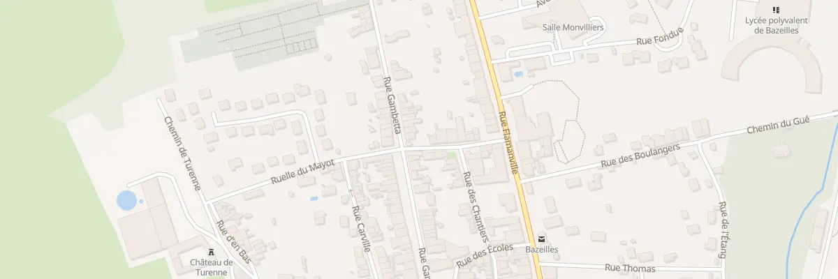 Plan du 28 Rue Gambetta à Bazeilles