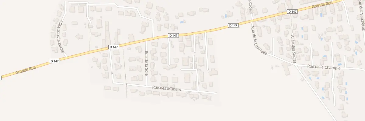 Plan du 21 Rue des Muriers à Toussieu
