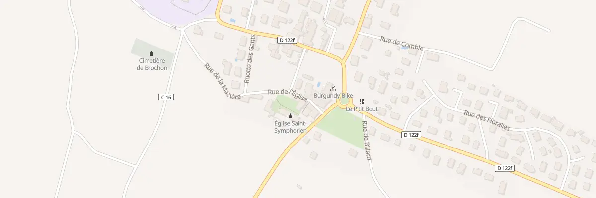 Plan du 6 Rue de l’Eglise à Brochon