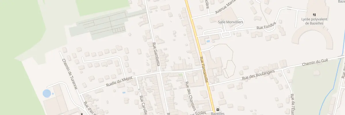 Plan du 34 Rue Gambetta à Bazeilles