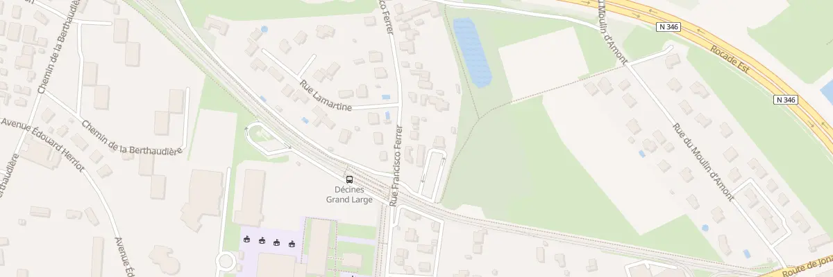 Plan du 30 Rue Francisco Ferrer à Décines-Charpieu