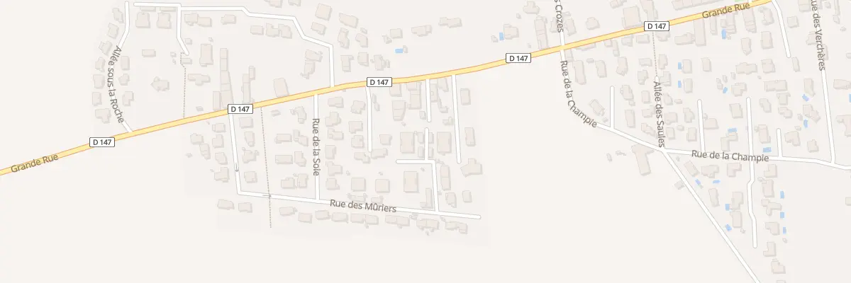 Plan du 21 Rue des Muriers à Toussieu