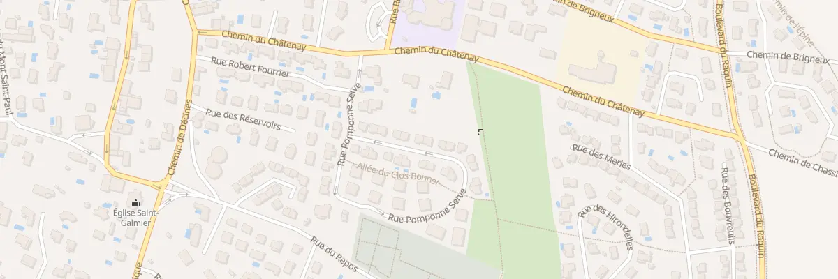 Plan du 64 Rue Pomponne Serve à Chassieu