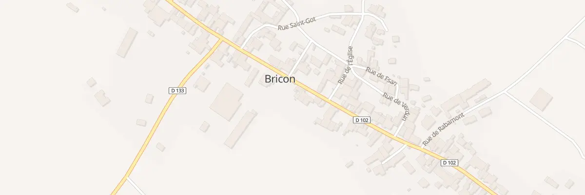Plan du 41 Rue du Marechal Leclerc à Bricon