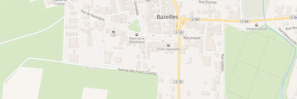Plan du 3 Rue de l’Eglise de Bazeilles à Bazeilles