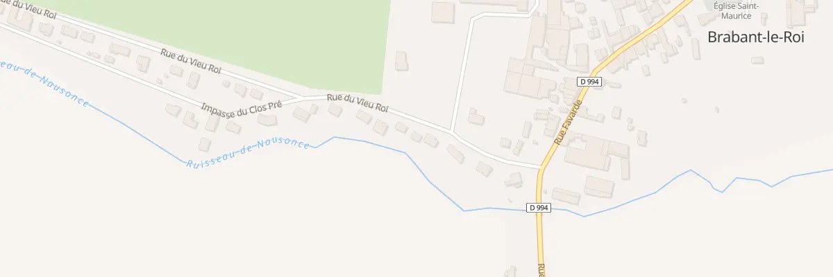 Plan du 9 Rue du Vieu Roi à Brabant-le-Roi