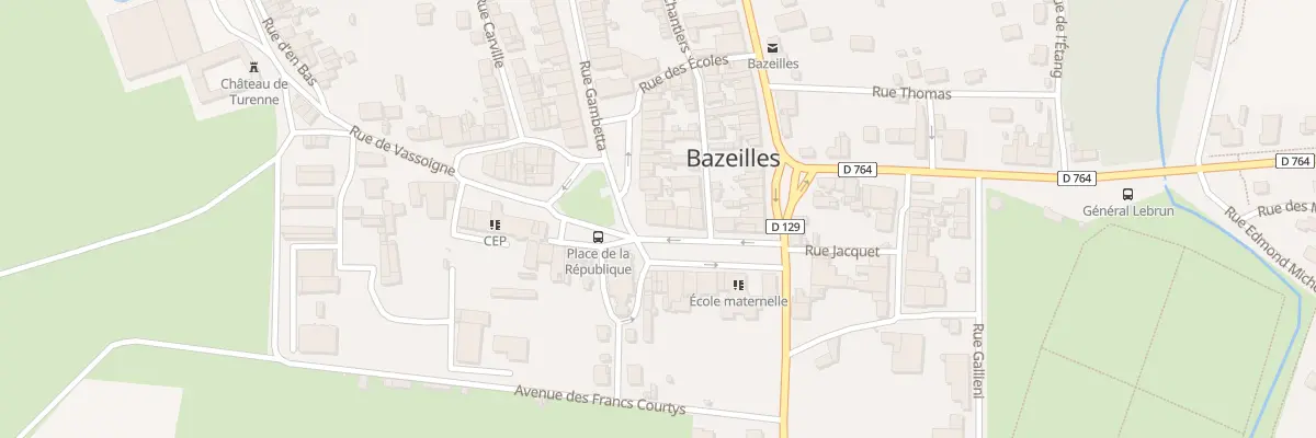 Plan du 29 Rue Gambetta à Bazeilles