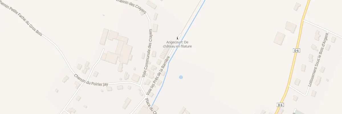 Plan du 6 Vc Les Pres de la Barriere à Angecourt