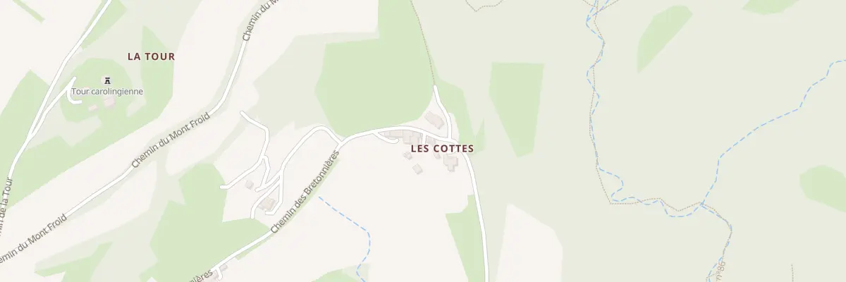 Plan du 520 Che des Bretonnieres à Ratières
