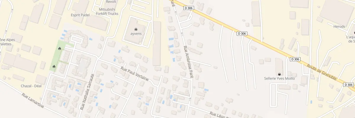 Plan du 126 Rue Ambroise Paré à Saint-Priest