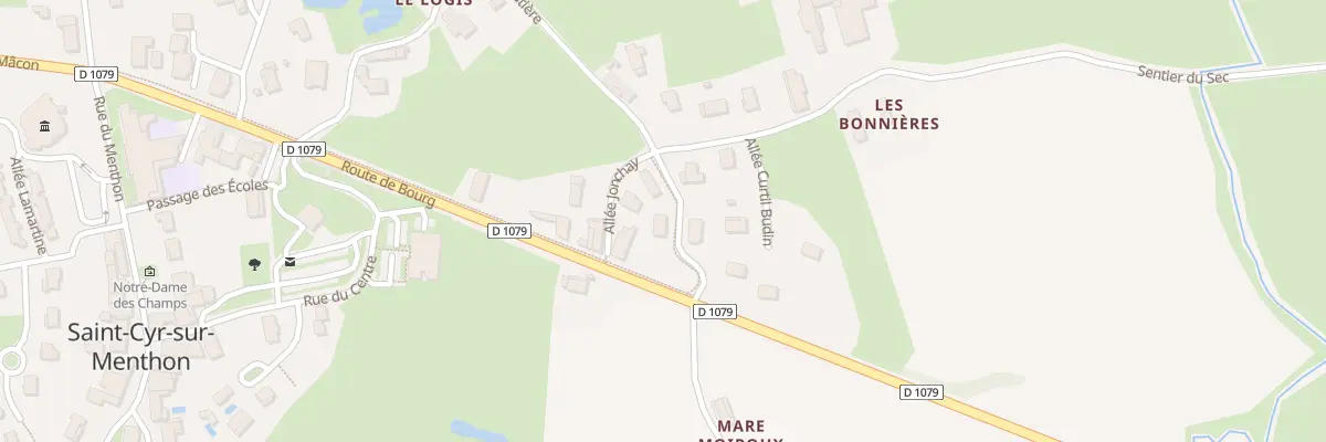 Plan du 43 Rte de la Mulatière à Saint-Cyr-sur-Menthon