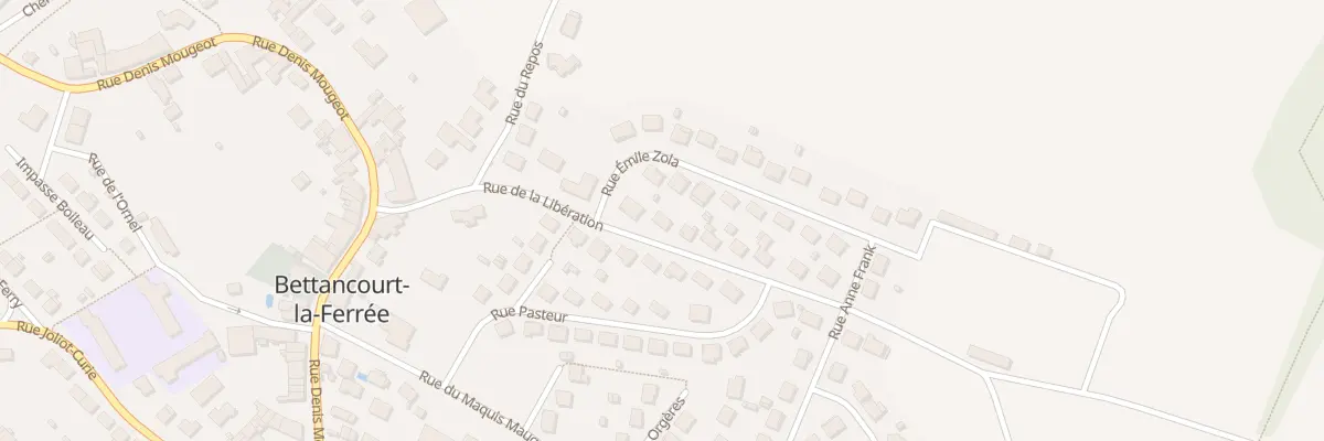 Plan du 11 Rue de la Liberation à Bettancourt-la-Ferrée