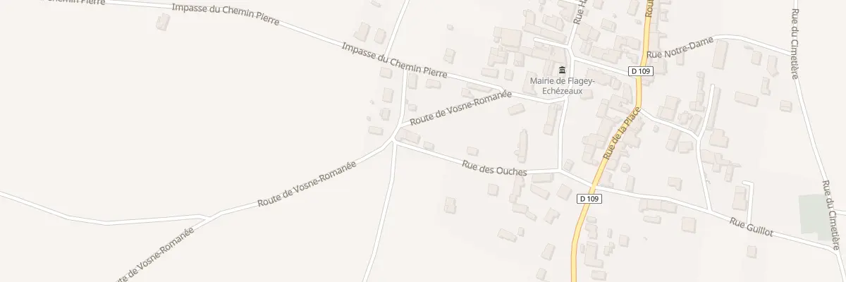 Plan du 12 Rue des Ouches à Flagey-Echézeaux