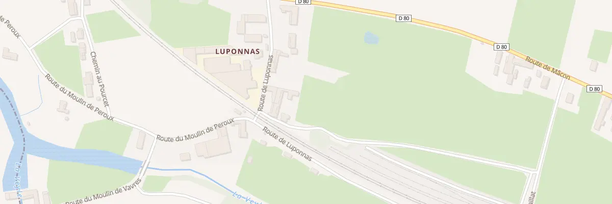 Plan du 1332 Rte de Luponnas à Vonnas