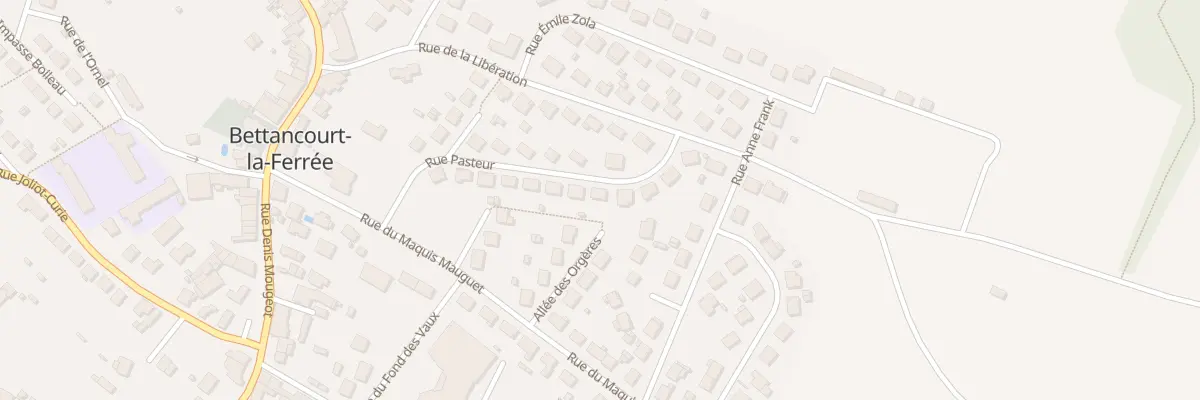 Plan du 16 Rue Pasteur à Bettancourt-la-Ferrée