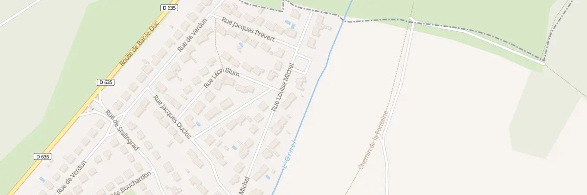 Plan du 76 Rue Louise Michel à Bettancourt-la-Ferrée