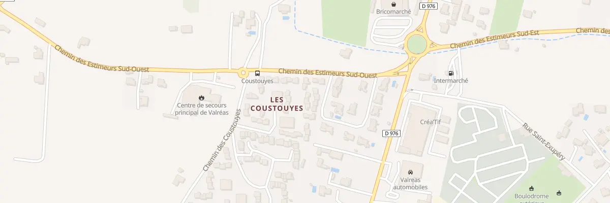 Plan du 9089 Che des Coustouyes à Valréas