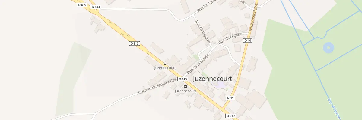 Plan du 28 Rte Nationale à Juzennecourt
