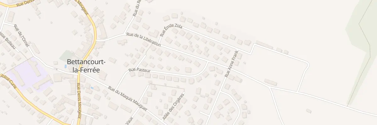 Plan du 14 Rue de la Liberation à Bettancourt-la-Ferrée