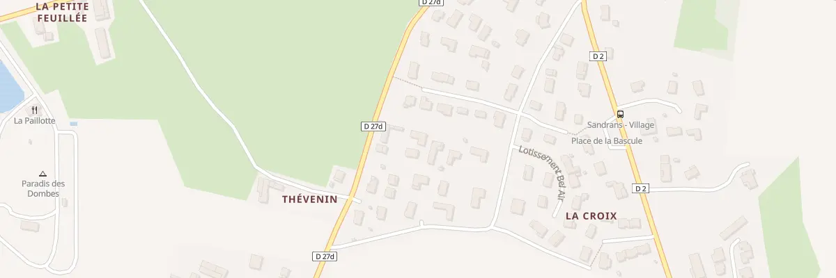 Plan du 289 Rte de Saint Olive à Sandrans