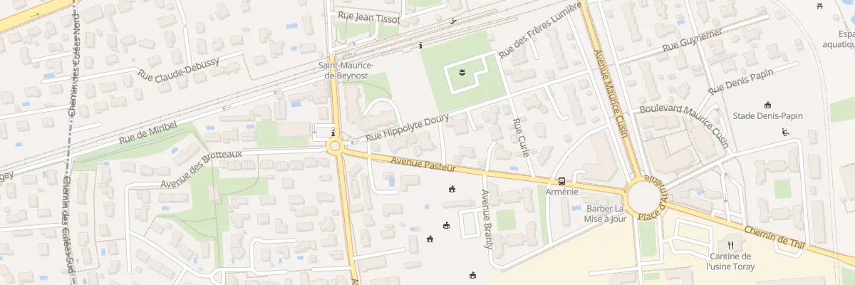 Plan du 3 Av Pasteur à Saint-Maurice-de-Beynost