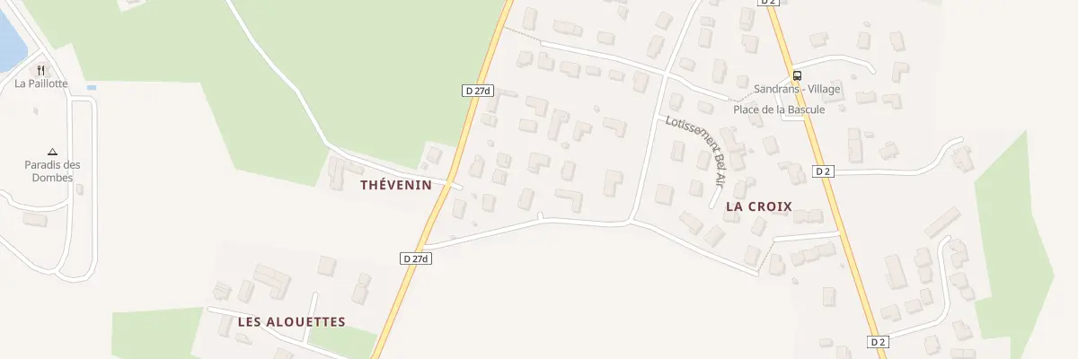 Plan du 382 Rue des Chênes à Sandrans
