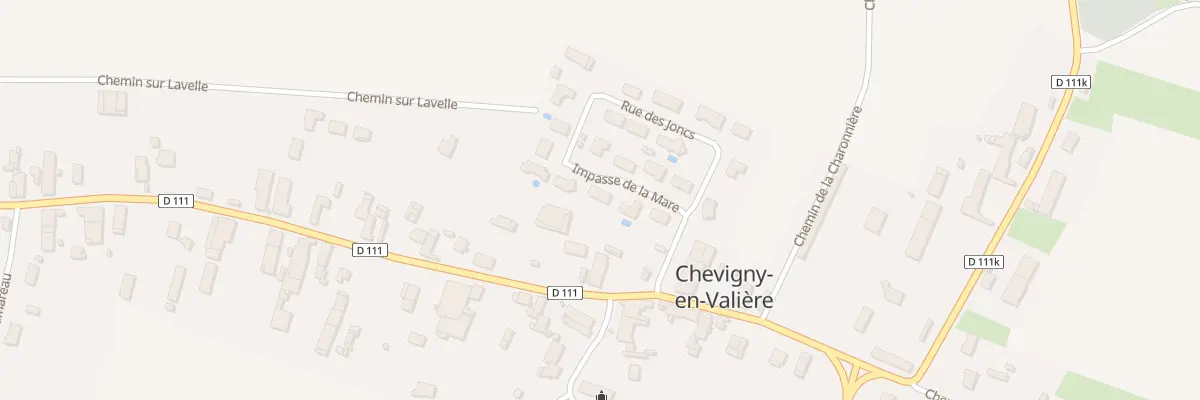 Plan du 7 Imp de la Mare à Chevigny-en-Valière
