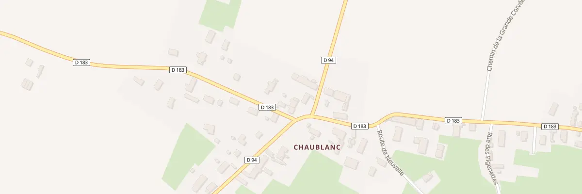 Plan du 2 Rte de Chevigny à Saint-Gervais-en-Vallière